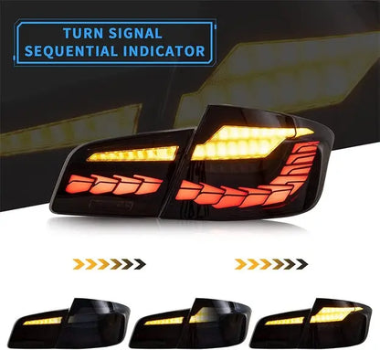 VLAND OLED Tail Lights For BMW 5 Series F10 F18 2011-2017 with Start-up Animation Running Lights(Not For F11/ F07)