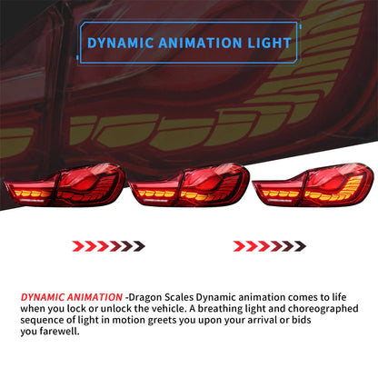 VLAND OLED Tail Lights For BMW M4 F82 F83 F32 F36 Sedan/Coupe/Convertible 2014-2020