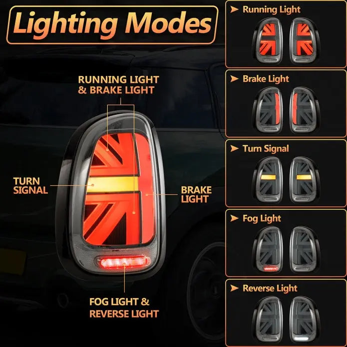 VLAND Full LED Tail Lights For BMW Mini Cooper Countryman R60 2010-2016