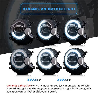 VLAND LED Projector Headlights For BMW Mini Cooper 2007-2013 R55 R56 R57 R58 R59 With Dynamic Animation[In Stock]