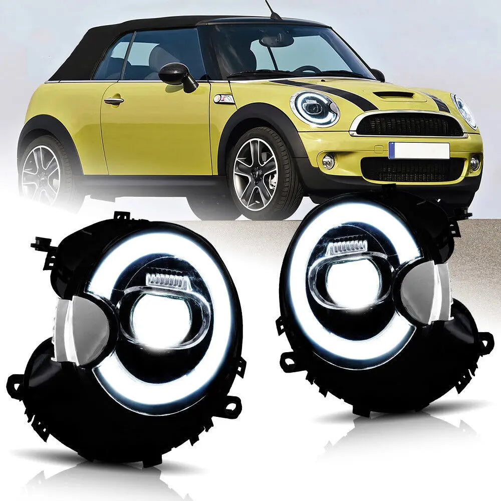 VLAND LED Projector Headlights For BMW Mini Cooper 2007-2013 R55 R56 R57 R58 R59 With Dynamic Animation[In Stock]