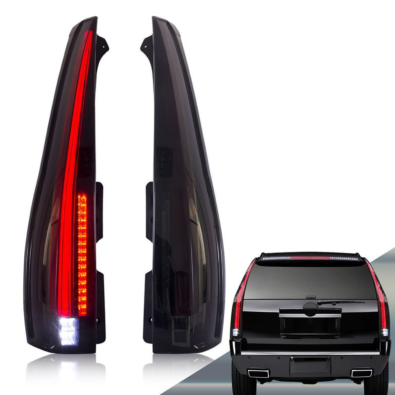 VLAND Full LED Tail Lights For Cadillac Escalade 2007-2014 ( Not Fit GMC and Hybird Models) 6 Holes with 6Pins