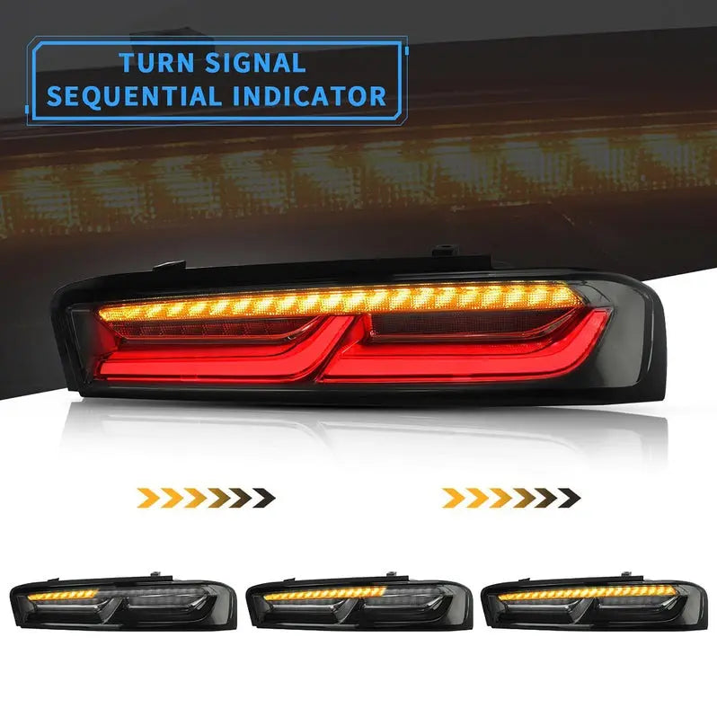 VLAND LED Tail Lights For Chevrolet Chevy Camaro 2016-2018 With Reverse Lights (Fit For American Models)