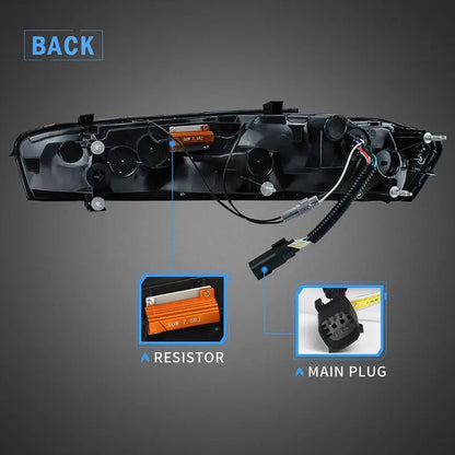 VLAND LED Tail Lights For Chevrolet Chevy Camaro 2016-2018 With Reverse Lights (Fit For American Models)