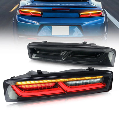 VLAND LED Tail Lights For Chevrolet Chevy Camaro 2016-2018 With Reverse Lights (Fit For American Models)