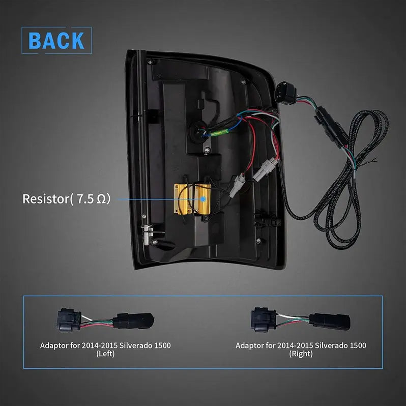 VLAND LED Tail Lights For Chevrolet Silverado 1500 2014-2018 2500HD/ 3500HD 2015-2018 GMC Sierra 3500HD Dually Models 2015-2019