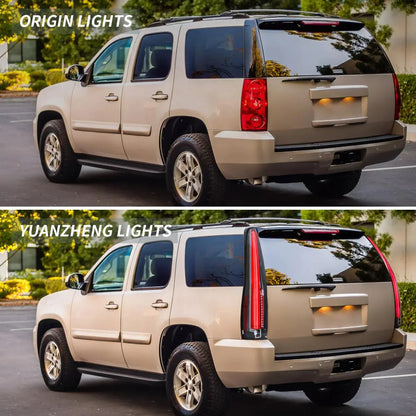 VLAND Full LED Tail Lights For Chevrolet Tahoe Suburban 2007-2014 GMC Yukon and Yukon Denali/XL 2007-2014