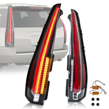 VLAND Full LED Tail Lights For Chevrolet Tahoe Suburban 2007-2014 GMC Yukon and Yukon Denali/XL 2007-2014