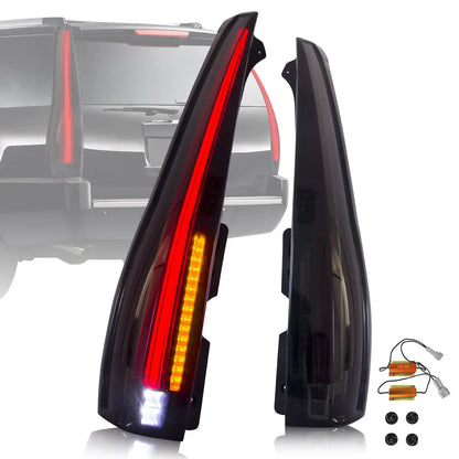 VLAND Full LED Tail Lights For Chevrolet Tahoe Suburban 2007-2014 GMC Yukon and Yukon Denali/XL 2007-2014