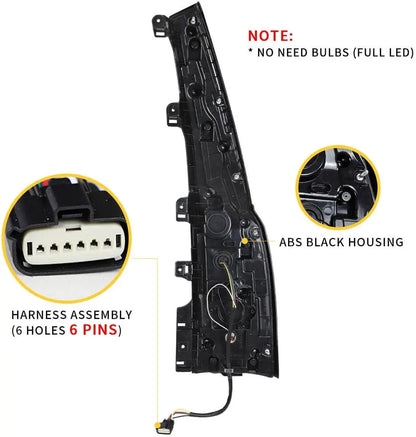 VLAND Full LED Taillights For Chevrolet Tahoe Suburban 2015-2020 GMC Yukon and Yukon Denali/XL 2015-2020 Fourth Generation