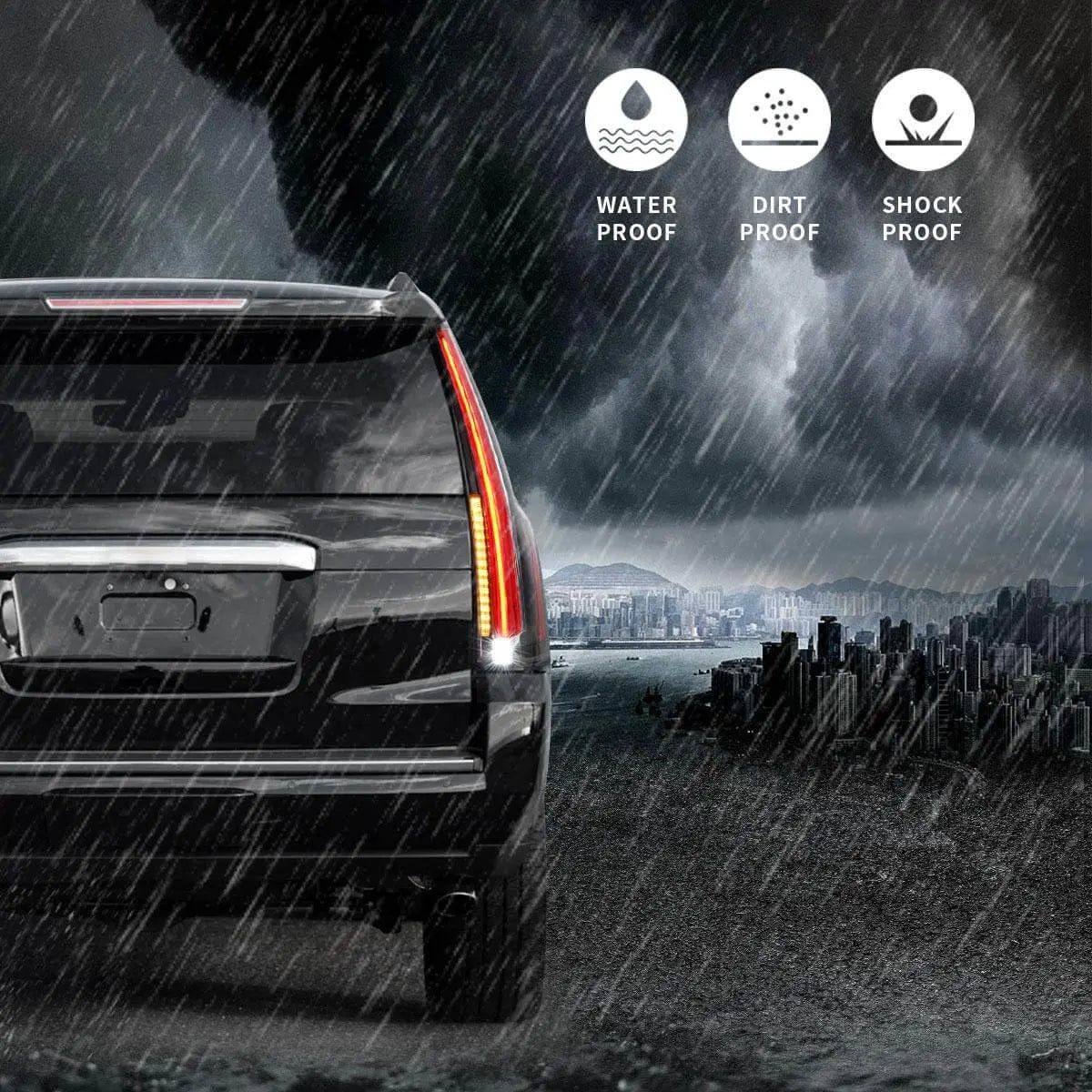 VLAND Full LED Taillights For Chevrolet Tahoe Suburban 2015-2020 GMC Yukon and Yukon Denali/XL 2015-2020 Fourth Generation