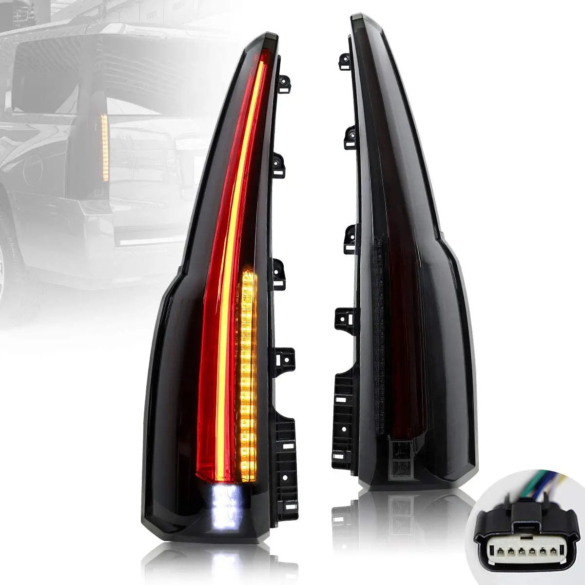 VLAND Full LED Taillights For Chevrolet Tahoe Suburban 2015-2020 GMC Yukon and Yukon Denali/XL 2015-2020 Fourth Generation