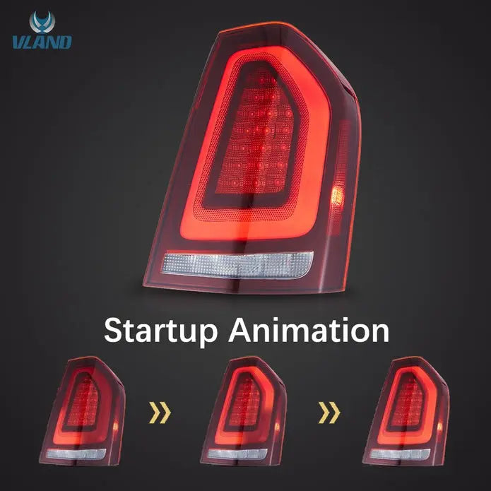 VLAND Full LED taillights Compatible with Chrysler 300 2011-2014 2nd Gen LD / Lancia Thema 2011–2014