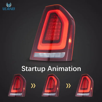 VLAND Full LED taillights Compatible with Chrysler 300 2011-2014 2nd Gen LD / Lancia Thema 2011–2014