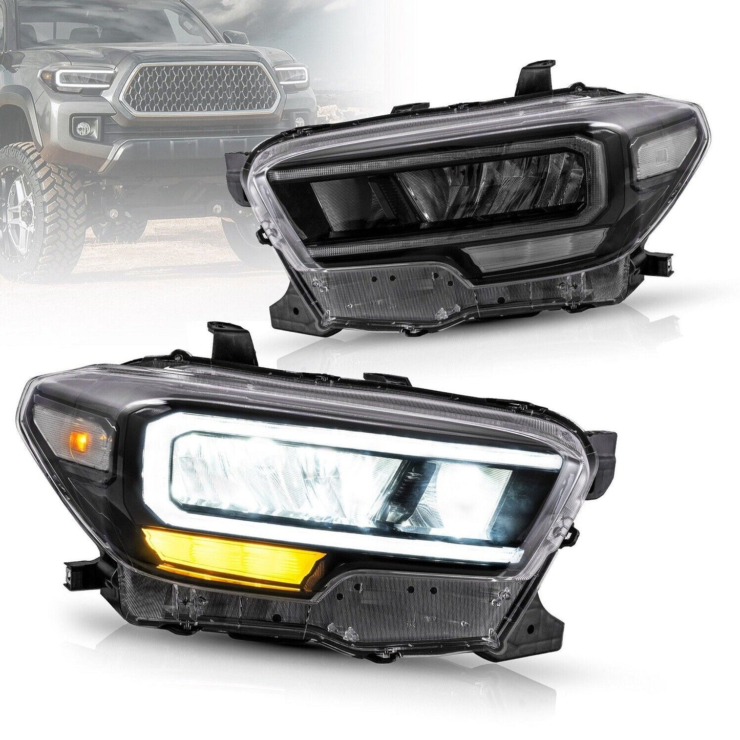 VLAND Full LED Headlights Fit For Toyota Tacoma 2015-2023 3rd Gen