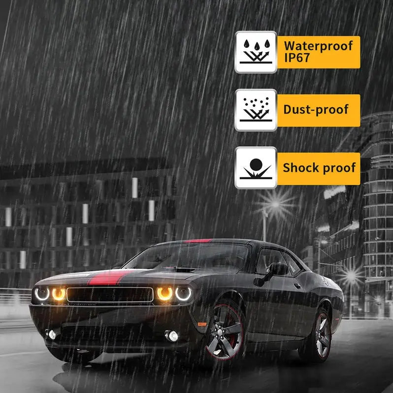 VLAND Dual Beam Projector Headlights For Dodge Challenger 2008-2014