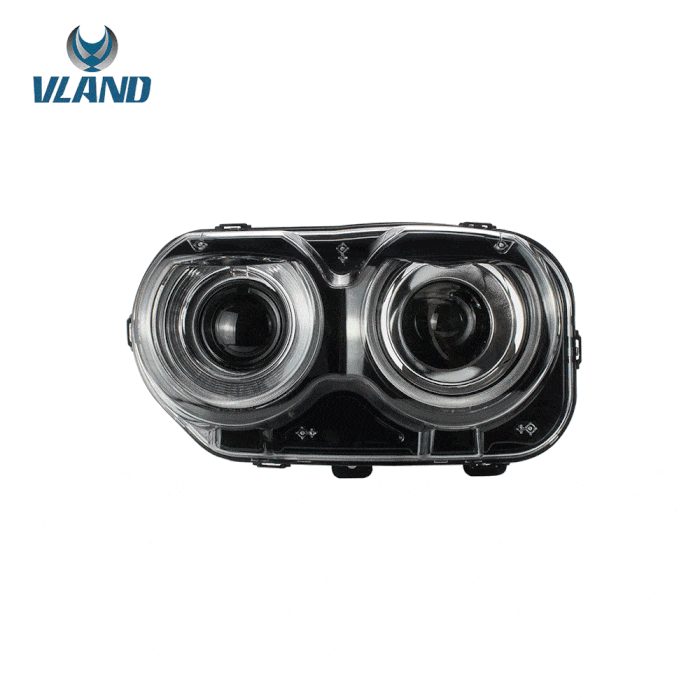 VLAND Dual Beam LED Headlights For Dodge Challenger 2015-2019 (Not Fit For HID Original Models)