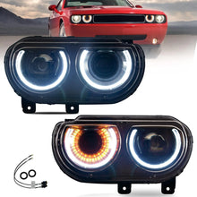 VLAND Dual Beam LED Headlights For Dodge Challenger 2015-2019 (Not Fit For HID Original Models)