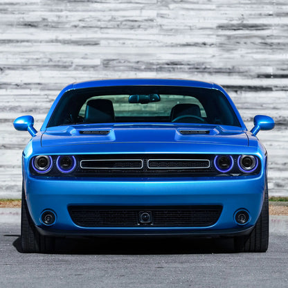 VLAND RGB LED Headlights For Dodge Challenger 2015-2019(Not Fit For HID Original Models)