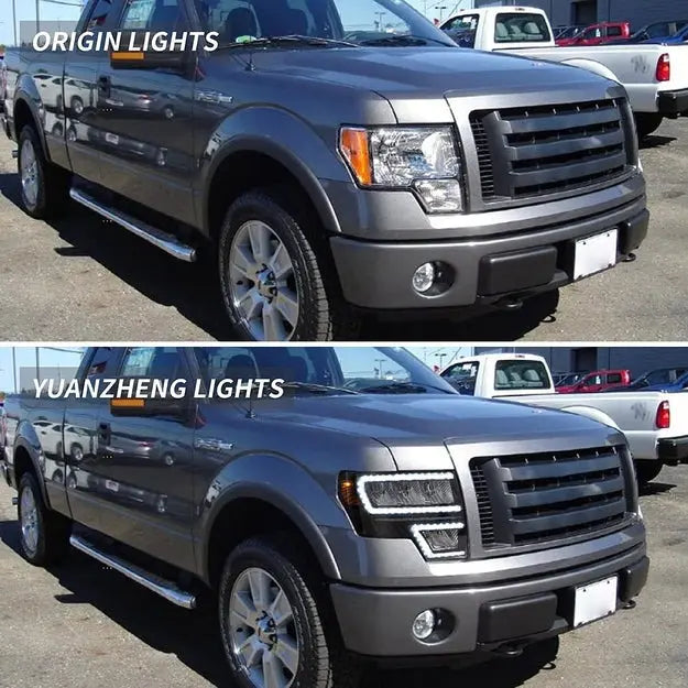 VLAND Full LED Headlights For Ford F150 2009-2014 (Not for Led Models & F250 F350)