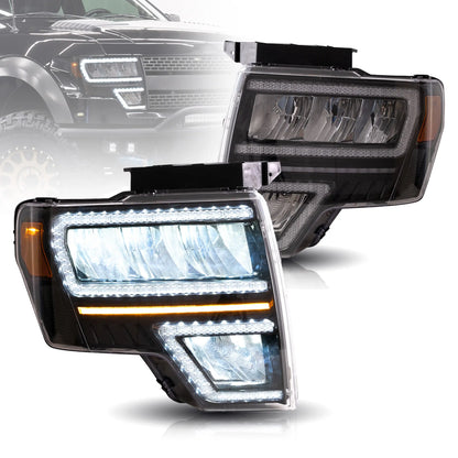 VLAND Full LED Headlights For Ford F150 2009-2014 (Not for Led Models & F250 F350)