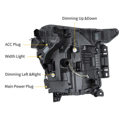 VLAND LED Projector Healights For Ford F150 2021-2023 Fourteenth Gen