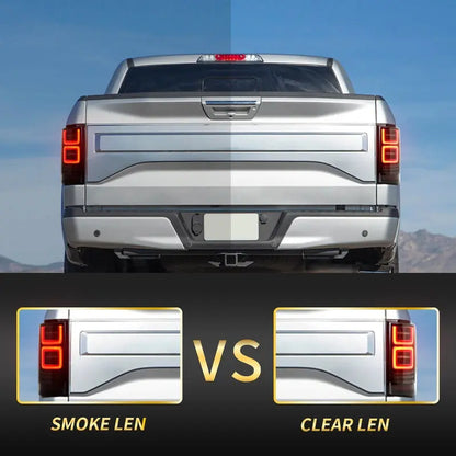 VLAND LED Tail Lights For Ford F150 2015-2020 Amber Turn Signal Aftermarket Rear Lamps