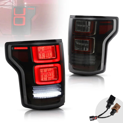VLAND LED Tail Lights For Ford F150 2015-2020 Amber Turn Signal Aftermarket Rear Lamps