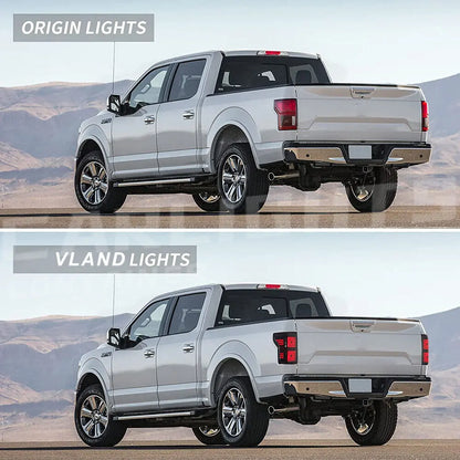 VLAND LED Tail Lights For 2015-2020 Ford F150 Pickup Rear Lamp Assembly Startup