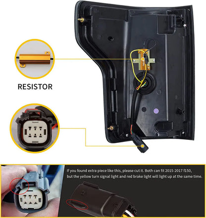 VLAND LED Tail Lights For 2015-2020 Ford F150 Pickup Rear Lamp Assembly Startup