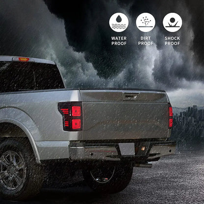 VLAND LED Tail Lights For 2015-2020 Ford F150 Pickup Rear Lamp Assembly Startup