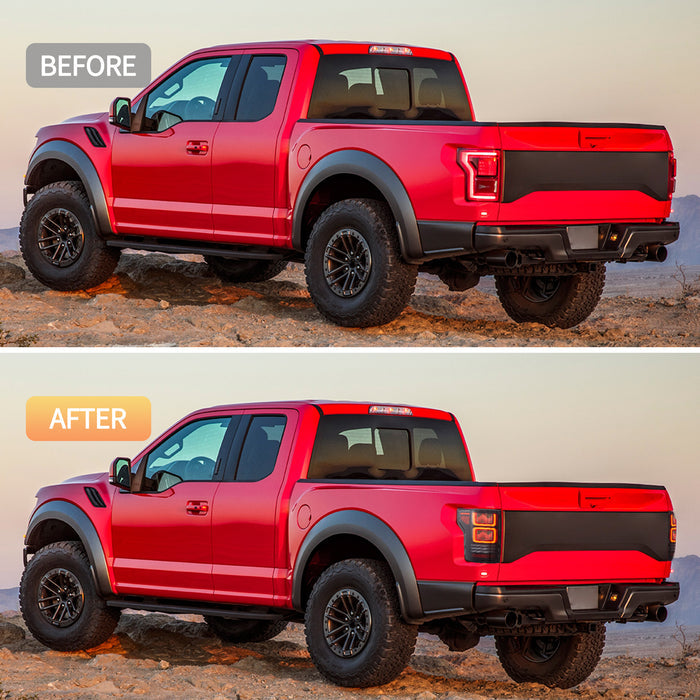 VLAND OLED Taillights For 2015-2020 Ford F150 w/Animation Amber Turn Signal