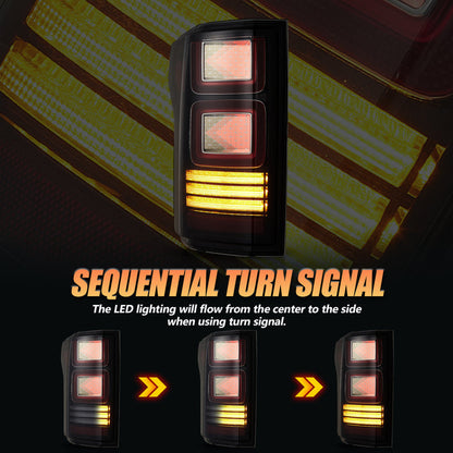 VLAND OLED Taillights For 2015-2020 Ford F150 w/Animation Amber Turn Signal