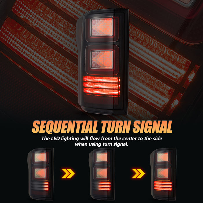 VLAND OLED Taillights For 2015-2020 Ford F150 w/Animation Amber Turn Signal