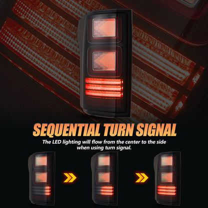 VLAND OLED Taillights For 2015-2020 Ford F150 w/Animation Amber Turn Signal