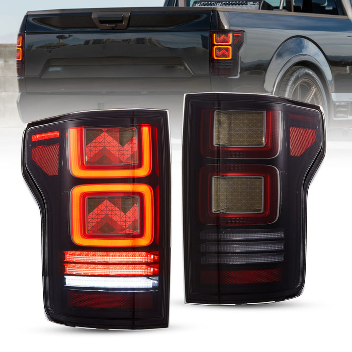 VLAND OLED Taillights For 2015-2020 Ford F150 w/Animation Amber Turn Signal