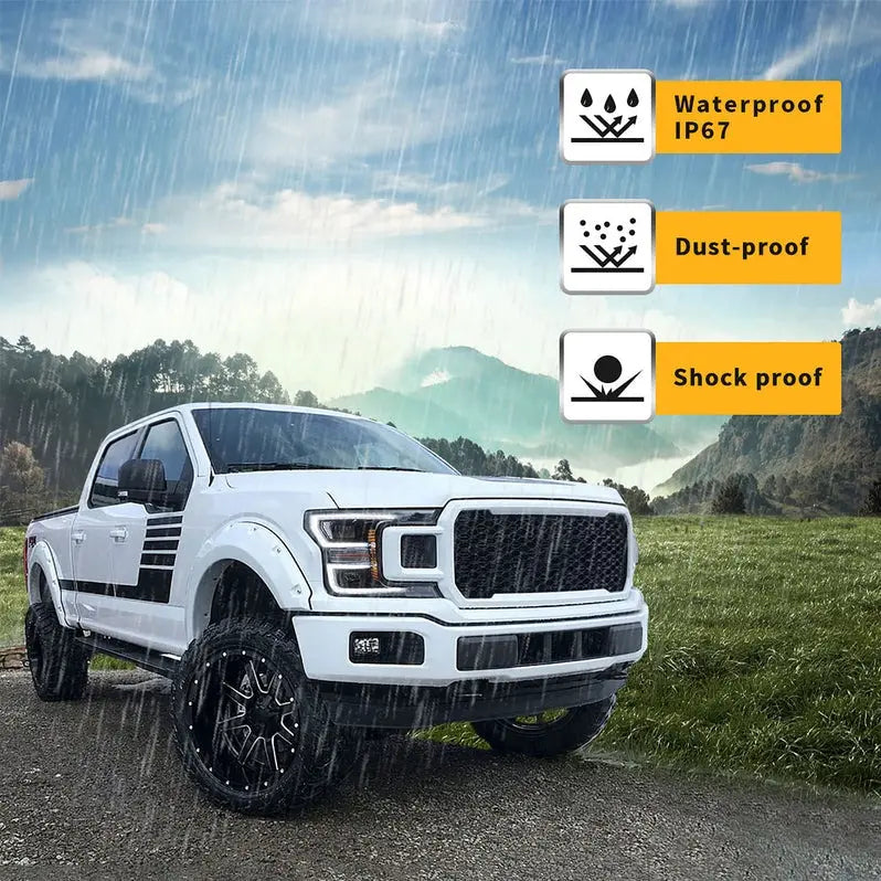 VLAND Full LED Headlights for Ford F150 2018-2020( Not fit 2018-2020 Ford F-150 Raptor)