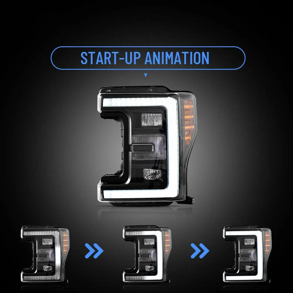 VLAND LED Headlights For Ford F250 Super Duty 2017–2019 Pickup Truck 4th Gen