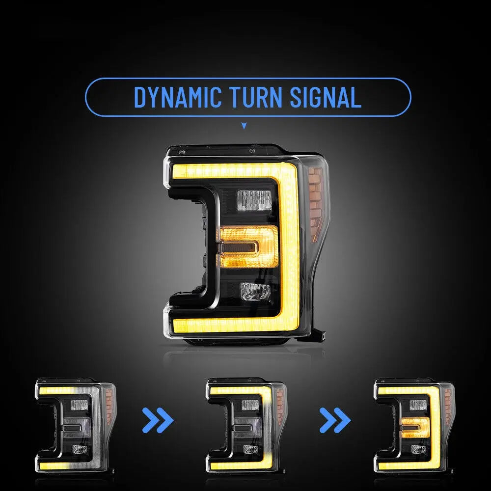 VLAND LED Headlights For Ford F250 Super Duty 2017–2019 Pickup Truck 4th Gen