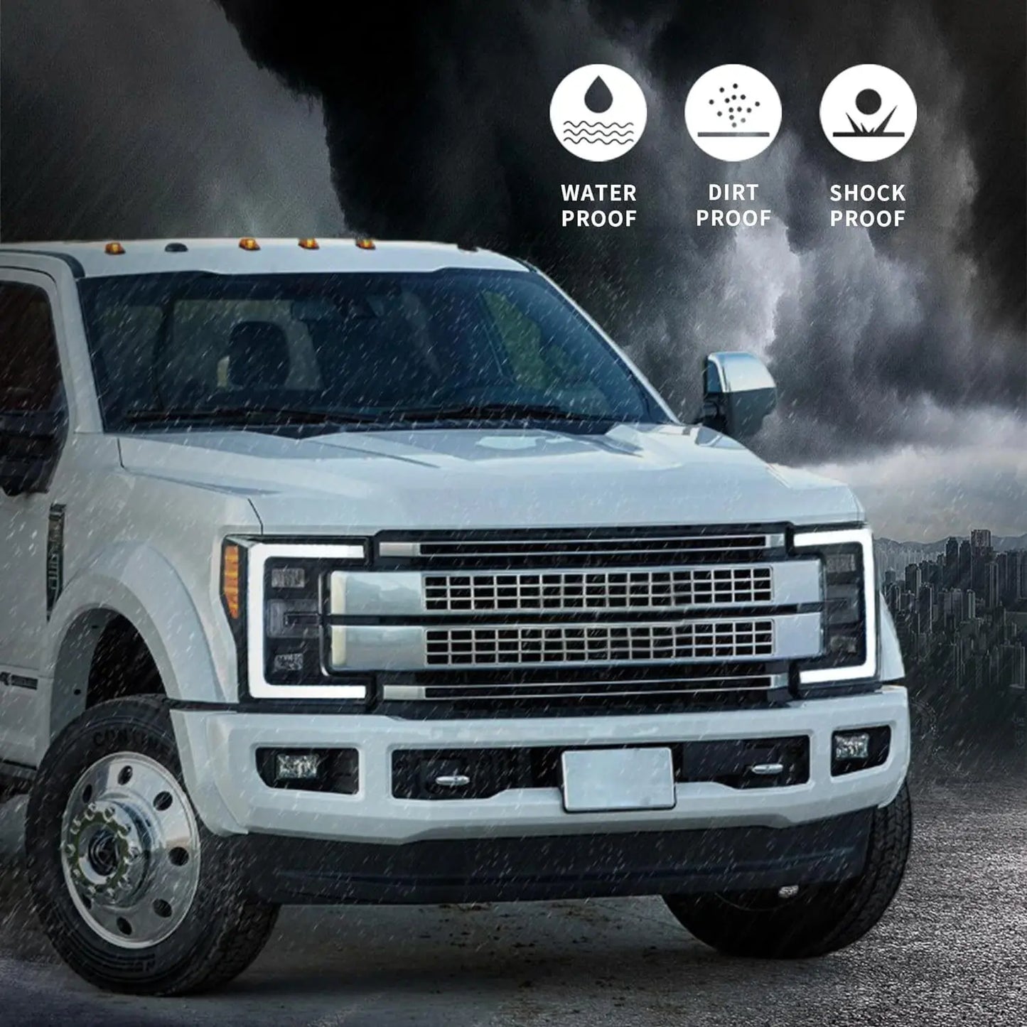 VLAND LED Headlights For Ford F250 Super Duty 2017–2019 Pickup Truck 4th Gen