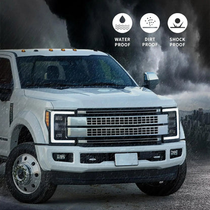 VLAND LED Headlights For Ford F250 Super Duty 2017–2019 Pickup Truck 4th Gen