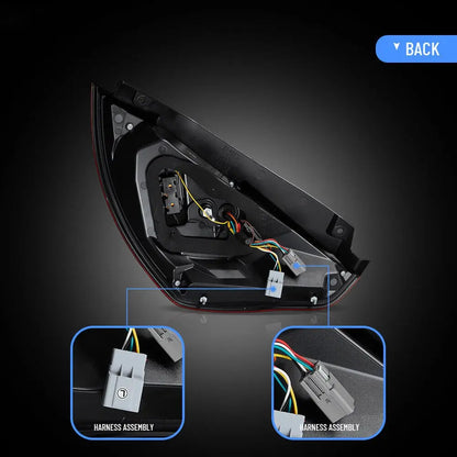 VLAND LED Tail Lights For Ford Fiesta Hatchback 2008-2019 W/Animation