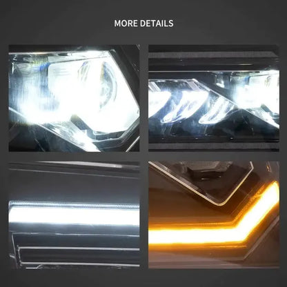 VLAND Full LED Headlights For Ford Mustang 2005-2009 With Start Up Animation