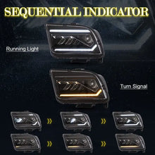 VLAND Full LED Headlights For Ford Mustang 2005-2009 With Start Up Animation