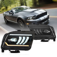 VLAND Projector Headlights Assembly Compatible with Ford Mustang 2005-2009 With Start Up Animation (not for Shelby GT500/ GT500KR)
