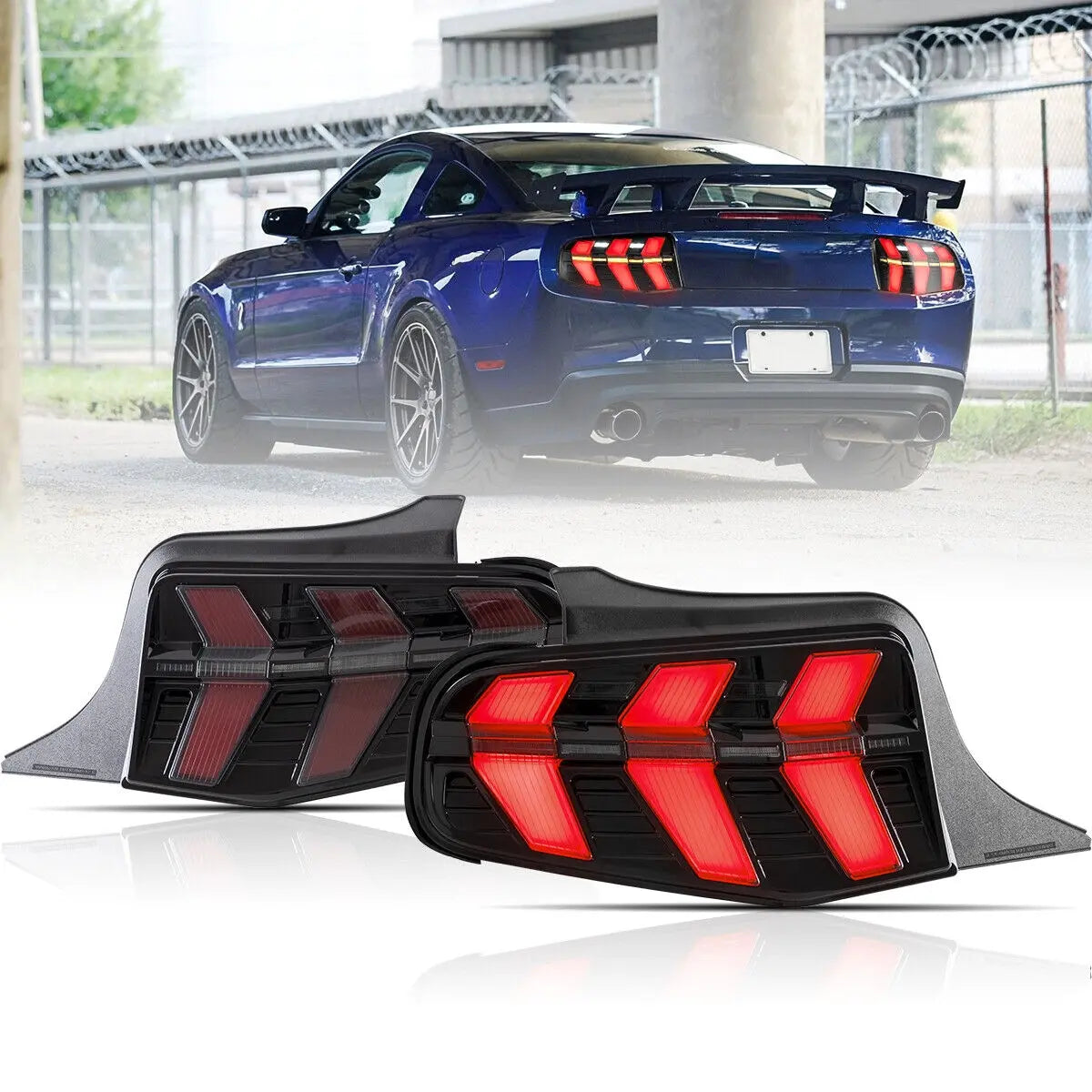 VLAND LED Taillights For 2010-2012 Ford Mustang