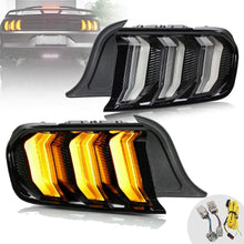 VLAND Full LED Taillights Assembly Compatible For Ford Mustang 2015-2023 With Five Modes Sequential Turn Signal Light