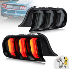 VLAND Full LED Taillights Assembly Compatible For Ford Mustang 2015-2023 With Five Modes Sequential Turn Signal Light