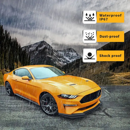 VLAND LED Dual Beam Headlights For Ford Mustang 2018-2023 6th Gen Without Turn Signals