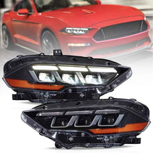 VLAND LED Projector Headlights For Ford Mustang 2018-2023 (S550 Facelift)